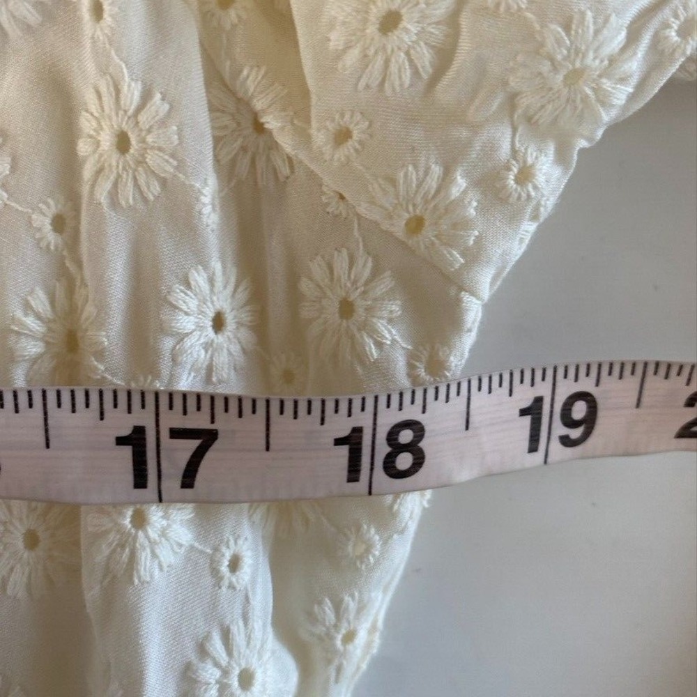 Madewell Eyelet Floral‎ Tassel-Tie Dress 4 Milkmaid Prairie Romantic Cottagecore - Picture 11 of 13